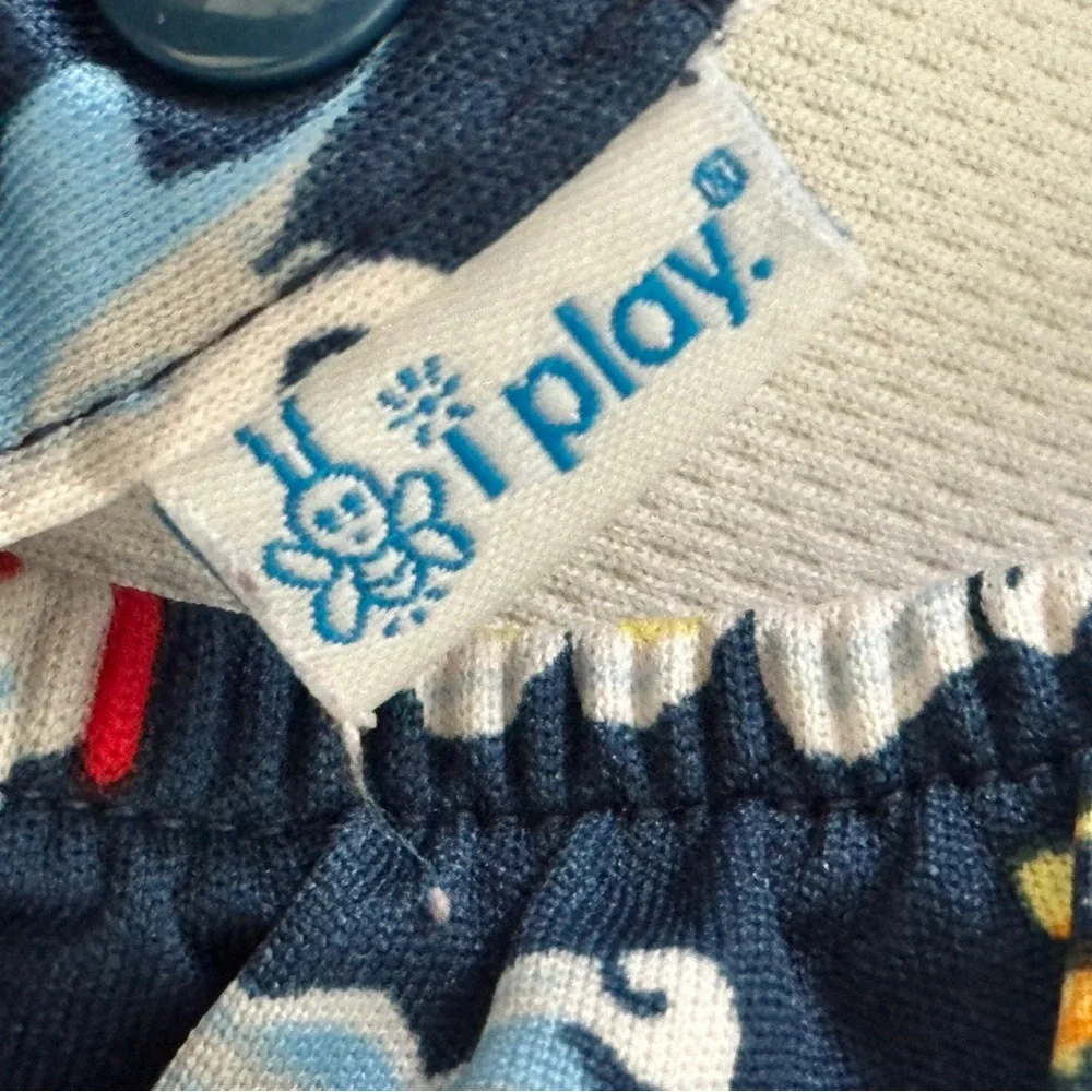 Navy Blue Kids Swim Diaper i play size 4/4T snap button sides